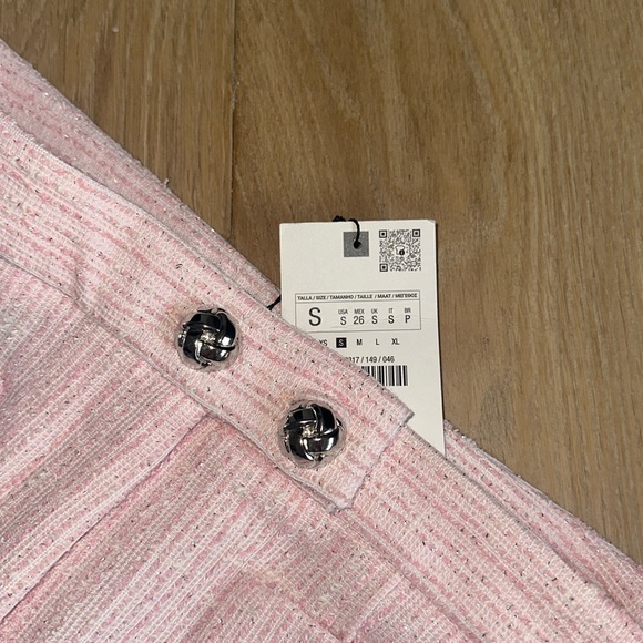 Zara Pink Textured Pants - Picture 5 of 5